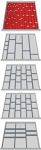 Schubladen-Unterteilungsmaterial Front-H.75-125mm 133-tlg.