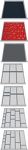 Schubladen-Unterteilungsmaterial Front-H.50-150mm 113-tlg.