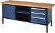 Werkbank B2000xT700xH845 li.2x150 1x200 re.1 Tür 1 Fach lichtgrau/anthrazit 40mm