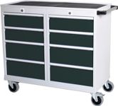 Werkbank B1060xT500xH1005mm Buche Multiplex lichtgrau anthrazitgrau Anz.Schubl.8