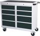 Werkbank B1060xT500xH1005mm Buche Multiplex lichtgrau anthrazitgrau Anz.Schubl.8