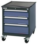 Schubladenschrank H792xB605xT695 fahrb.2x150,1x200mm lichtgr./lichtbl.