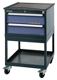 Schubladenschrank H992xB605xT695mm fahrb.2x150mm 1 Boden lichtgr./lichtbl.
