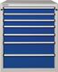 Schubladenschrank H1000xB1060xT675mm Farbwahl/Farbwahl 7 Schubl.Vollauszug