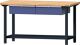 Schubladenschrank H1300xB760xT675mm lichtgrau/blau 9 Schubl.Vollauszug TECWERK