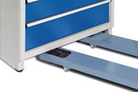 Staplersockel H100xB760mm lichtgrau f.Schubladenschrank TECWERK