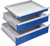 Schubl.H60xB1060mm Trgf.75kg Stahlbl.Farbwahl f.PROMAT-Schubladenschrank PROMAT