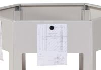 Zeichnungshalter f.Sechseckwerkbank lichtgrau TECWERK