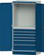 Werkstattwagen H840xB1350xT700mm grau/blau NCS Anz.Schubl.xH 3x170,1Tür 510mm TW