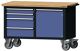 Werkstattwagen H840xB1350xT700mm grau/blau NCS Schubl.xH 2x85/170,1Tür 510mm TW