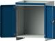 Aufsatzschrank H800xB715xT720mm lichtgrau/blau Flügeltüren TECWERK