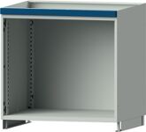 Aufsatzschrank H800xB865xT720mm lichtgrau/blau o.Flügeltüren TECWERK