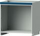 Aufsatzschrank H800xB865xT720mm lichtgrau/blau o.Flügeltüren TECWERK