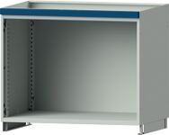 Aufsatzschrank H800xB1015xT720mm lichtgrau/blau o.Flügeltüren TECWERK