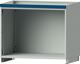 Aufsatzschrank H800xB1015xT720mm lichtgrau/blau o.Flügeltüren TECWERK