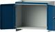Aufsatzschrank H800xB1015xT720mm lichtgrau/blau Flügeltüren TECWERK