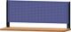 Lochplatte H800xB2000mm blau NCS f.Werkbankaufbau 1 Lochplatte H 650mm TECWERK