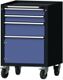 Schubladenschrank H930xB625xT640mm Farbwahl 3 Schubl.Vollauszug 1Tür PROMAT