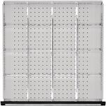 Schubladenunterteilungsmaterial Front 90mm 3 Längs-/12 Quertr.-W.f.760mm TECWERK