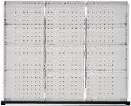 Lochplatte H650xB1500mm blau NCS f.Werkbankaufbau 1 Lochplatte H 650mm TECWERK