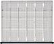 Schubladenunterteilungsmaterial Front-H.60mm 5 Längs-/ 18 Quertr.-W.TECWERK