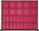 Schubladenunterteilungsmaterial Front-H.90-120mm 30Einsatzkästen f.910mm TECWERK