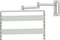 Anbauelement f.Grundrahmen Schiene f.Kästen lichtgrau TECWERK