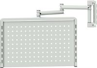 Lochwand f.Grundrahmen H 400xB 628mm grau TECWERK