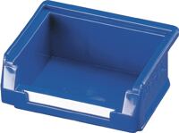 Sichtlagerkasten, NW-Nr.: 9000428123 L85xB105xH45mm PE blau, RASTERPLAN f.Schlitzplatte  