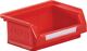 Sichtlagerkasten, NW-Nr.: 9000428129 L85xB105xH45mm PE rot, RASTERPLAN f.Schlitzplatte