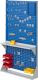 Stellwand 1seitig enzianblau H.1790xB.1000xT.240mm 3Lochplatten