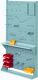 Stellwand 1seitig lichtgrau H.1790xB.1000xT.240mm 3Lochplatten