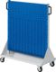 Rollwagen 2seitig enzianblau H.1230xB.1000xT.500mm 2Lochplatten