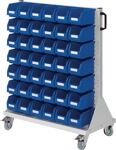 Rollwagen RasterMobil H1230xB1000xT500mm lichtgrau KastenxGr.42xGr.6 RASTERPLAN