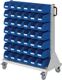 Rollwagen RasterMobil H1230xB1000xT500mm lichtgrau KastenxGr.42xGr.6 RASTERPLAN