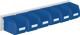 Sichtlagerkastenset H140xB920xT250mm Stahlblech/Polyethylen Ku.-besch.blau