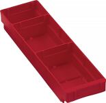 Regalkasten, NW-Nr.: 9000428305 L400xB120xH65mm rot PP, RASTERPLAN   