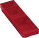 Regalkasten, NW-Nr.: 9000428305 L400xB120xH65mm rot PP, RASTERPLAN