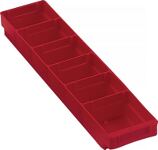 Regalkasten, NW-Nr.: 9000428309 L500xB120xH65mm rot PP, RASTERPLAN   