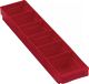 Regalkasten, NW-Nr.: 9000428309 L500xB120xH65mm rot PP, RASTERPLAN