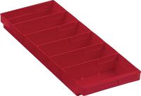 Regalkasten, NW-Nr.: 9000428311 L500xB240xH65mm rot PP, RASTERPLAN   