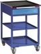 Schubladenschrank H973xB605xT695mm anthrazitgrau/taubenblau NCS 1 Schubl.fahrbar