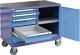 Schubladenschrank H1030xB1210xTmm lichtgrau/lichtblau 5 Schubl.fahrbar