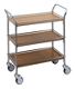 Etagenwagen L660xB370xH730mm Gesamt-Trgf.60kg 3 Etagen BD Holzdekor