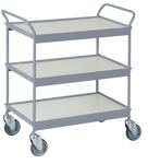 Etagenwagen L785xB470xH850mm Gesamt-Trgf.150kg 3 Etagen BD hellgrau