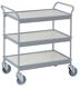 Etagenwagen L785xB470xH850mm Gesamt-Trgf.150kg 3 Etagen BD hellgrau