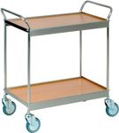 Etagenwagen L990xB545xH820mm Gesamt-Trgf.120kg 2 Etagen BD Holzdekor