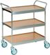 Etagenwagen L785xB470xH850mm Gesamt-Trgf.150kg 3 Etagen BD Holzdekor