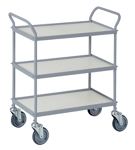 Etagenwagen L790xB465xH850mm Gesamt-Trgf.75kg 3 Etagen BD hellgrau