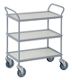Etagenwagen L790xB465xH850mm Gesamt-Trgf.75kg 3 Etagen BD hellgrau